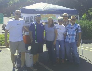 WCAR  Shred Day Volunteers: Joe Pitzer, Mr. Shred  Guy, Kris finch, Lynda Darnell, Keith Kincaid &  Jeff Baldwin. Not pictured: Alan Hodges & Amy Honeywell.